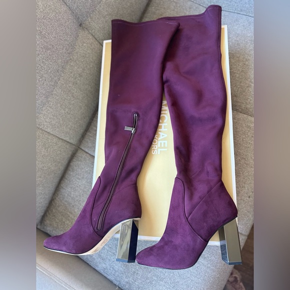 Michael kors Petra Stretch Over-The-Knee Boot size 8 Dark oxblood New with box - Picture 5 of 10